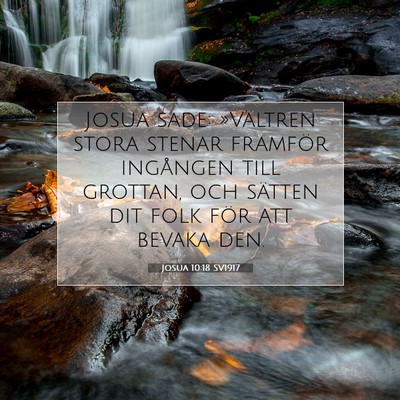 Josua 10:18 Bibelvers Förklarad