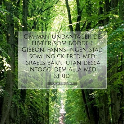 Josua 11:19 SV1917 Bild av bibelvers