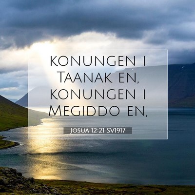 Josua 12:21 SV1917 Bild av bibelvers