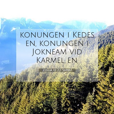 Josua 12:22 SV1917 Bild av bibelvers