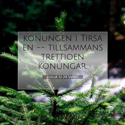 Josua 12:24 SV1917 Bild av bibelvers