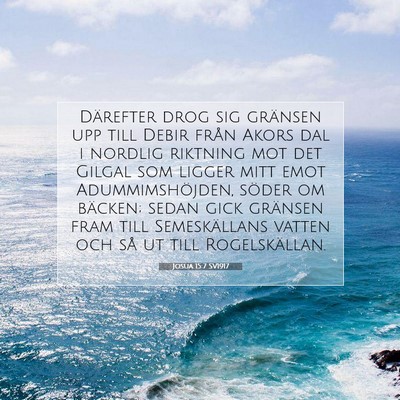 Josua 15:7 SV1917 Bild av bibelvers