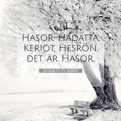 Josua 15:25 Bibelvers Förklarad
