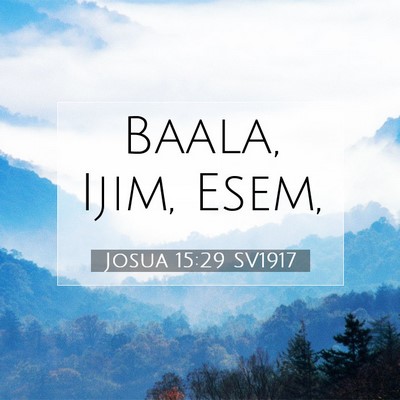 Josua 15:29 Bibelvers Förklarad