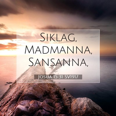 Josua 15:31 SV1917 Bild av bibelvers
