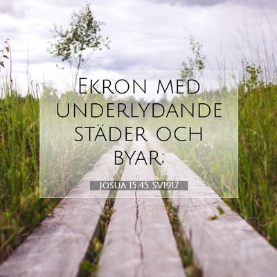 Josua 15:45 SV1917 Bild av bibelvers