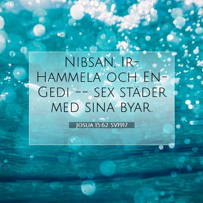 Josua 15:62 SV1917 Bild av bibelvers