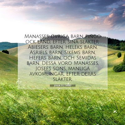 Josua 17:2 SV1917 Bild av bibelvers