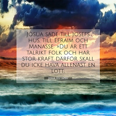 Josua 17:17 SV1917 Bild av bibelvers