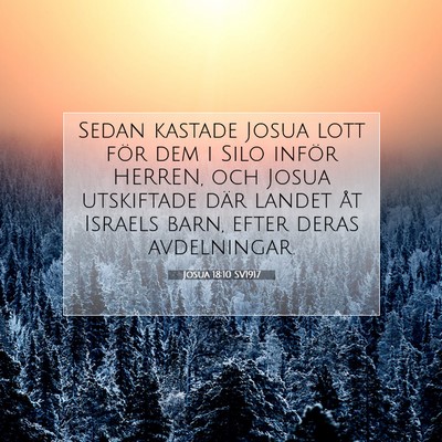 Josua 18:10 SV1917 Bild av bibelvers