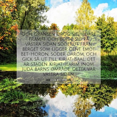 Josua 18:14 SV1917 Bild av bibelvers
