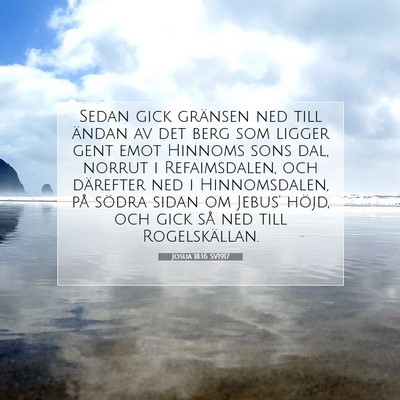 Josua 18:16 SV1917 Bild av bibelvers