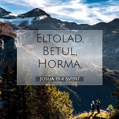 Josua 19:4 SV1917 Bild av bibelvers