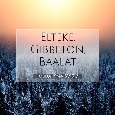 Josua 19:44 SV1917 Bild av bibelvers