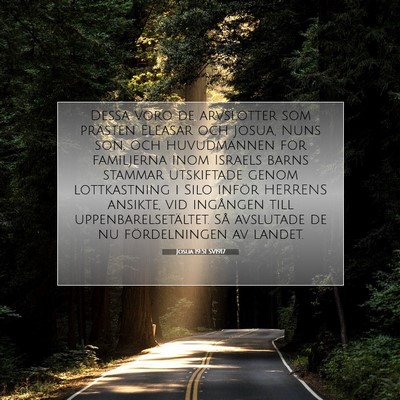 Josua 19:51 SV1917 Bild av bibelvers