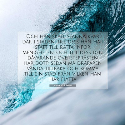 Josua 20:6 SV1917 Bild av bibelvers