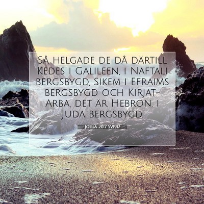 Josua 20:7 SV1917 Bild av bibelvers