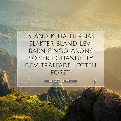 Josua 21:10 Bibelvers Förklarad