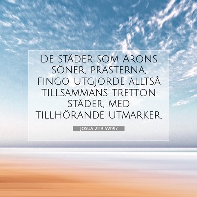 Josua 21:19 SV1917 Bild av bibelvers