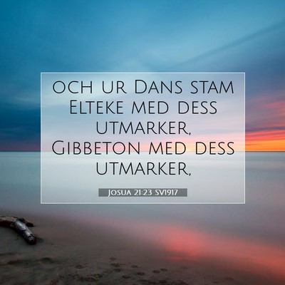 Josua 21:23 SV1917 Bild av bibelvers