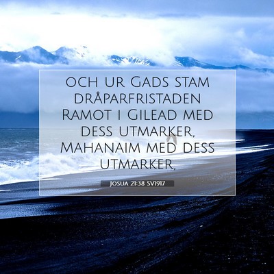 Josua 21:38 SV1917 Bild av bibelvers