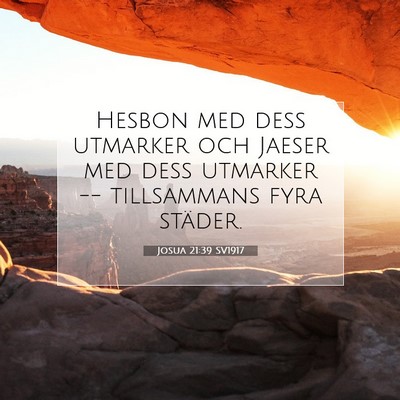 Josua 21:39 SV1917 Bild av bibelvers