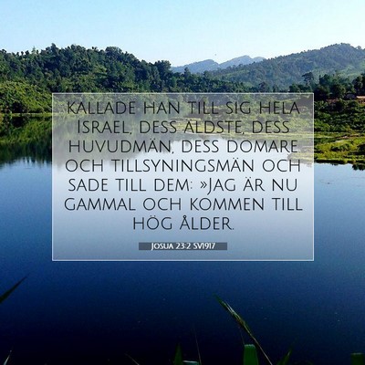 Josua 23:2 SV1917 Bild av bibelvers