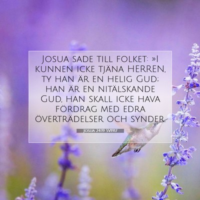 Josua 24:19 SV1917 Bild av bibelvers