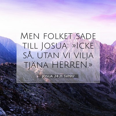 Josua 24:21 SV1917 Bild av bibelvers
