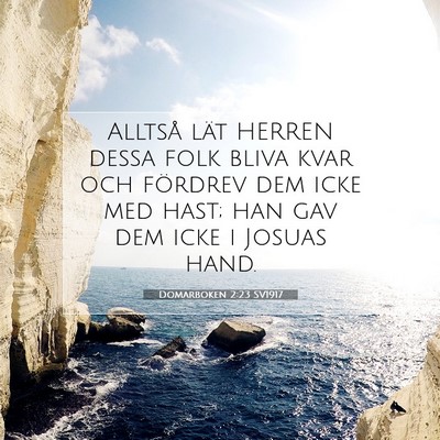 Domarboken 2:23 Bibelvers Förklarad