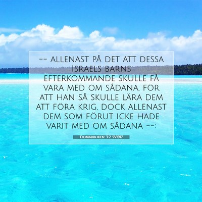 Domarboken 3:2 Bibelvers Förklarad