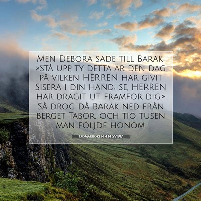 Domarboken 4:14 SV1917 Bild av bibelvers