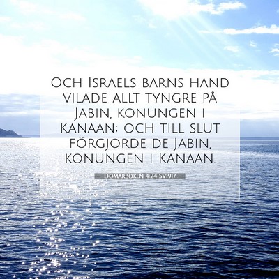 Domarboken 4:24 Bibelvers Förklarad