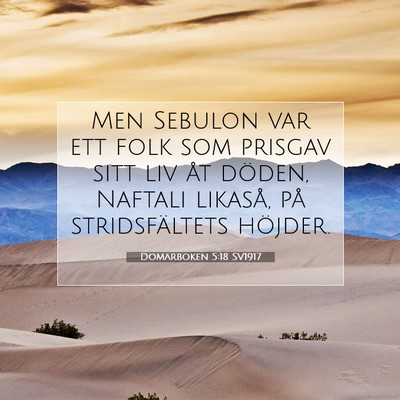 Domarboken 5:18 SV1917 Bild av bibelvers