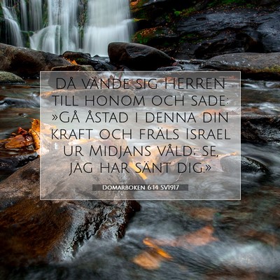 Domarboken 6:14 SV1917 Bild av bibelvers