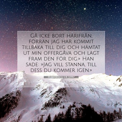 Domarboken 6:18 Bibelvers Förklarad