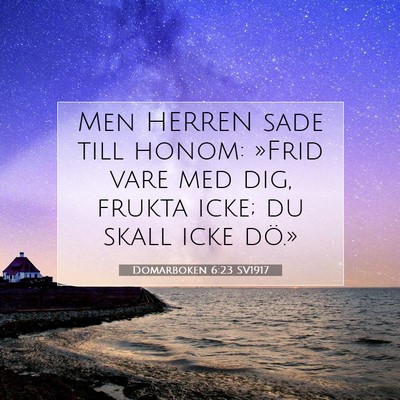Domarboken 6:23 SV1917 Bild av bibelvers