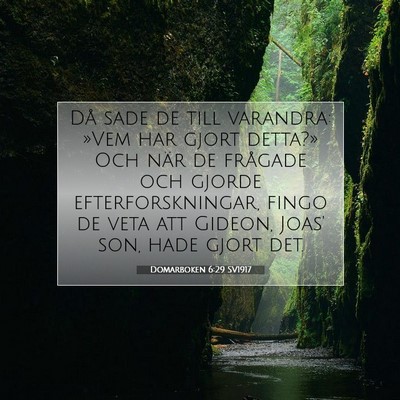 Domarboken 6:29 Bibelvers Förklarad