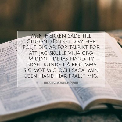 Domarboken 7:2 SV1917 Bild av bibelvers