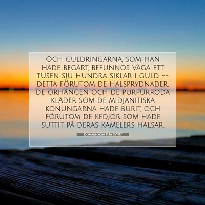 Domarboken 8:26 SV1917 Bild av bibelvers