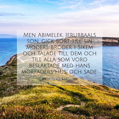 Domarboken 9:1 Bibelvers Förklarad