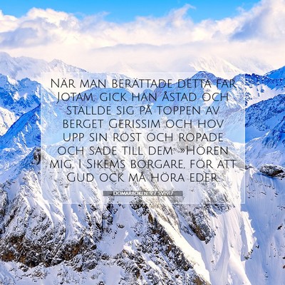 Domarboken 9:7 SV1917 Bild av bibelvers