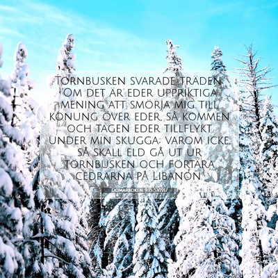 Domarboken 9:15 SV1917 Bild av bibelvers