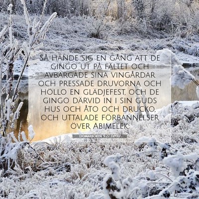 Domarboken 9:27 SV1917 Bild av bibelvers