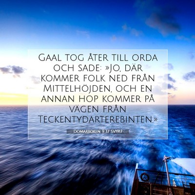 Domarboken 9:37 Bibelvers Förklarad