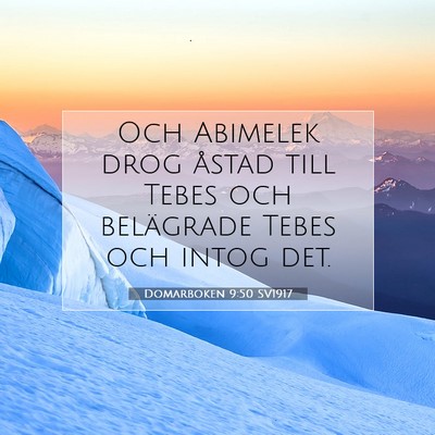 Domarboken 9:50 Bibelvers Förklarad