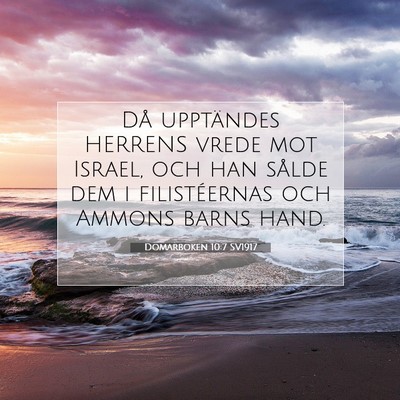 Domarboken 10:7 SV1917 Bild av bibelvers