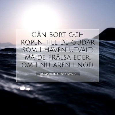 Domarboken 10:14 Bibelvers Förklarad