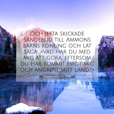 Domarboken 11:12 Bibelvers Förklarad