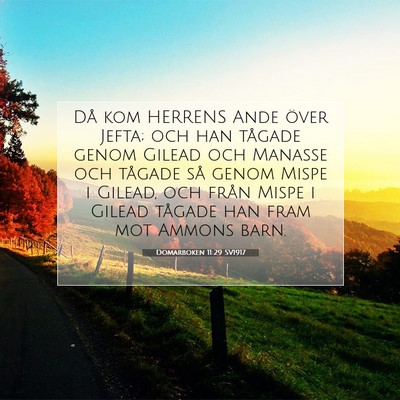 Domarboken 11:29 SV1917 Bild av bibelvers